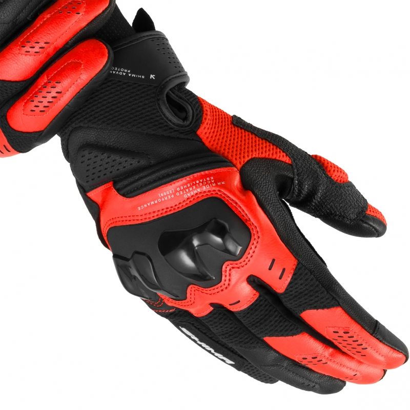 Shima Spark 3.0 motorhandschoenen fluorescerend rood
