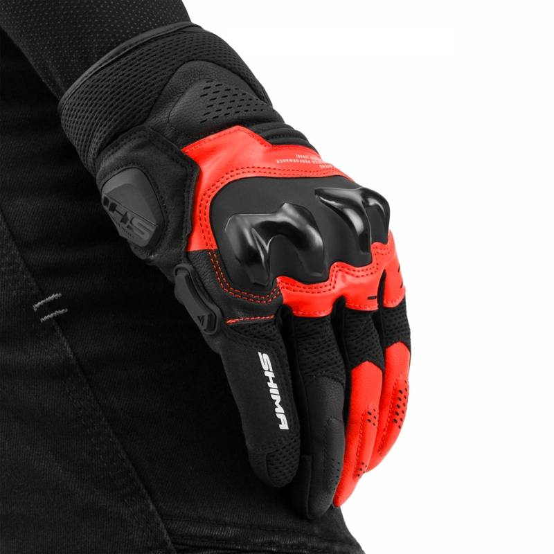 Shima Spark 3.0 motorhandschoenen fluorescerend rood