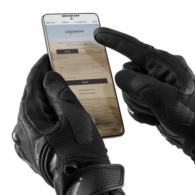 Damesmotorhandschoenen Shima Spark 3.0 zwart