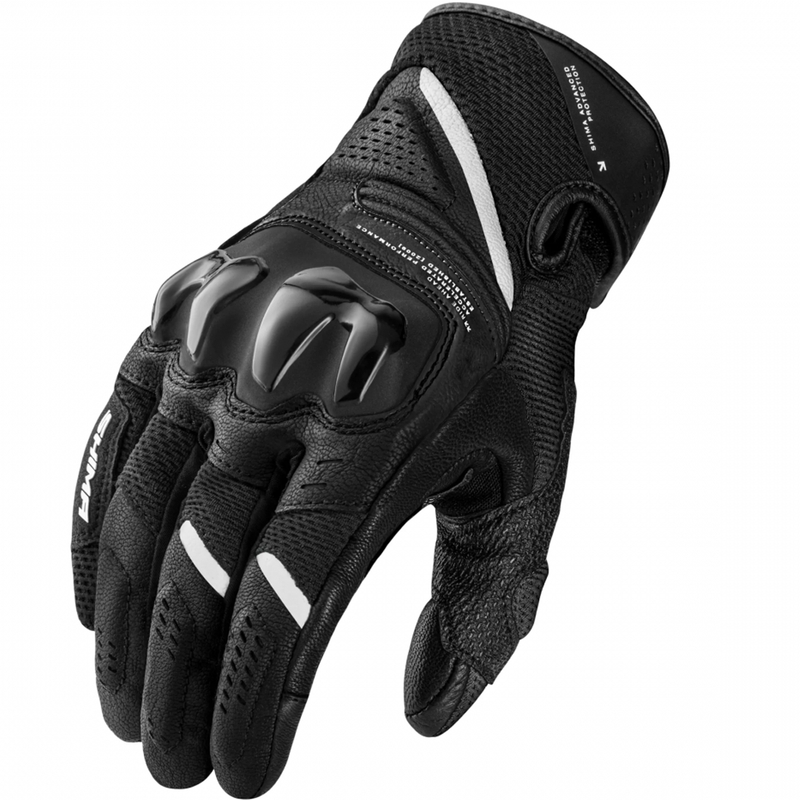 Motorhandschoenen voor dames van Shima Spark 3.0 in zwart-wit.