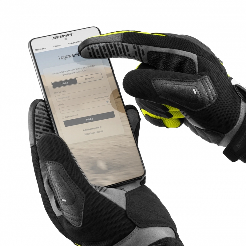 Shima Blaze 3.0 motorhandschoenen fluorescerend geel