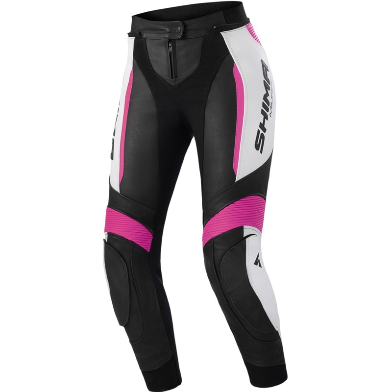 Damesmotorbroek Shima Miura 2.0 zwart-fluo roze