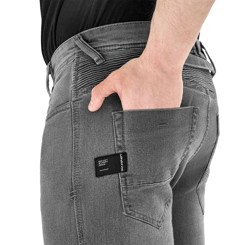 Shima Zenith grijze lange motorjeans