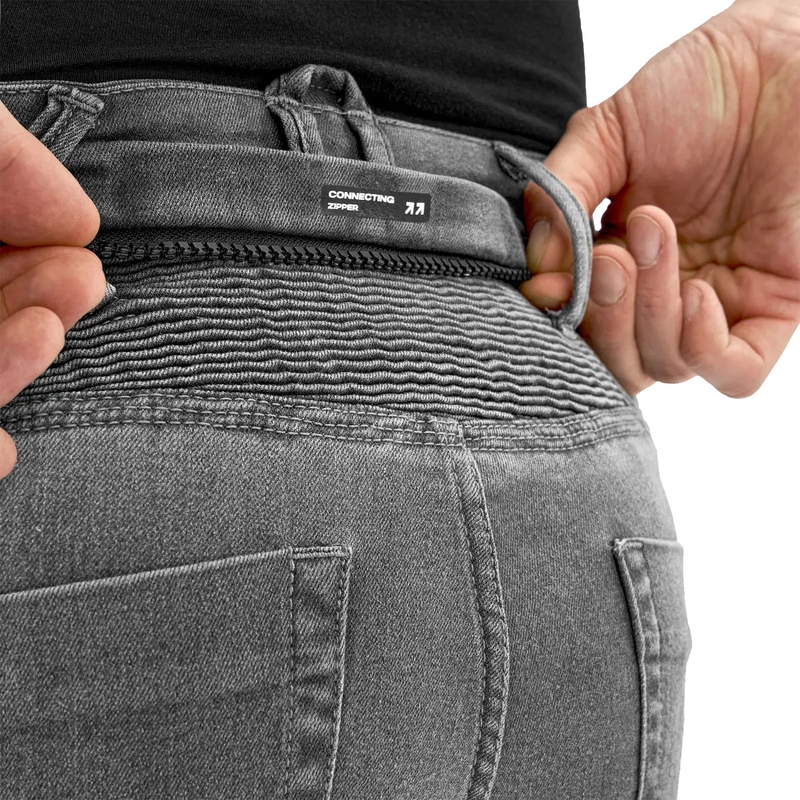 Shima Zenith grijze lange motorjeans