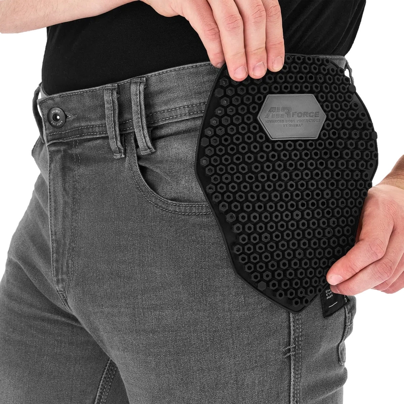 Shima Zenith grijze lange motorjeans