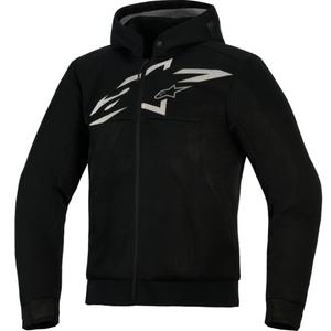 Alpinestars Chrome Superairflow motorsweatshirt zwart-donkergrijs-wit