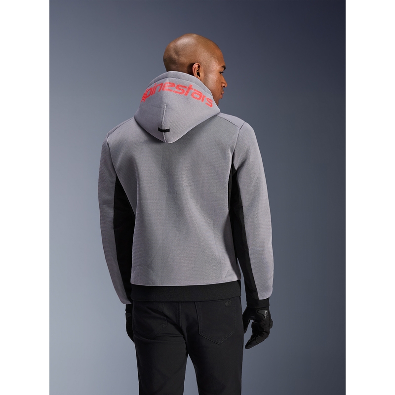 Alpinestars Chrome Superairflow motortrui zwart-lichtgrijs-fluorrood