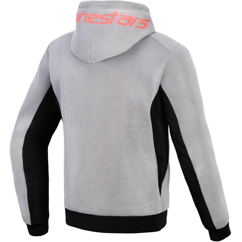Alpinestars Chrome Superairflow motortrui zwart-lichtgrijs-fluorrood
