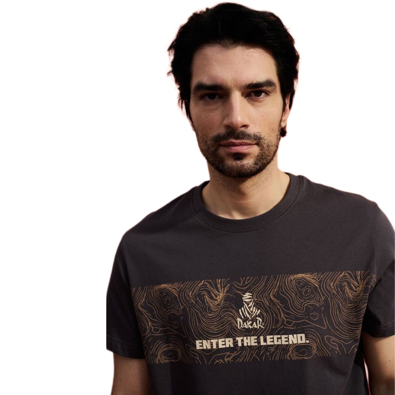 Dakar High 263 T-shirt in grafietkleur