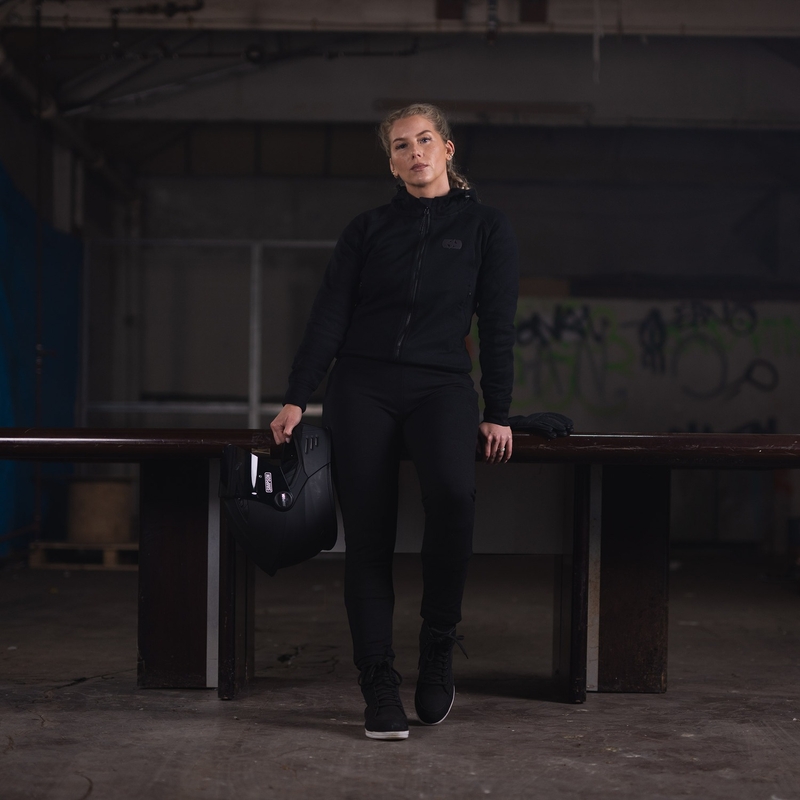 Oxford Armourlite AA Contour motorjas voor dames, zwart