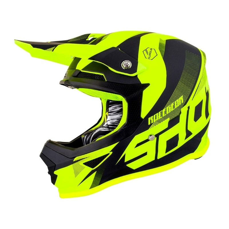Motokrosová přilba Shot Ultimate černo-fluo žlutá