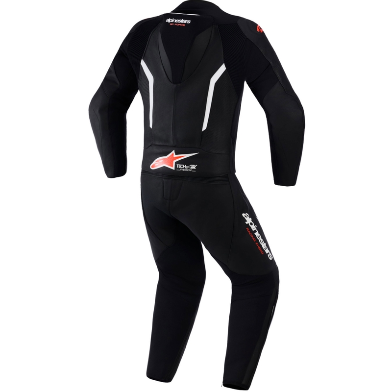 Alpinestars GP Force V2 tweedelig leren pak in zwart-wit-fluorrood