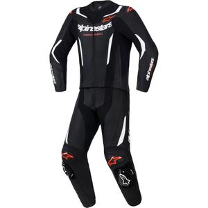 Alpinestars GP Force V2 tweedelig leren pak in zwart-wit-fluorrood