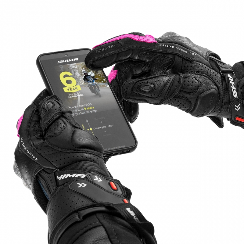 Damesmotorhandschoenen Shima RS-3 roze