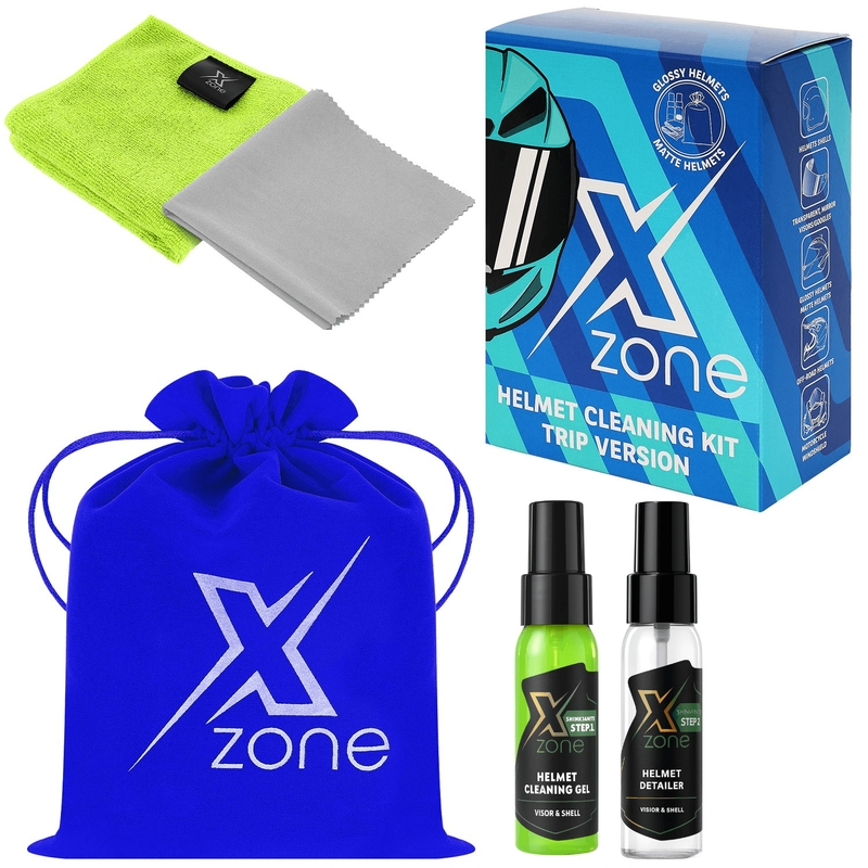 Xzone® helmreinigingsset voor op reis
