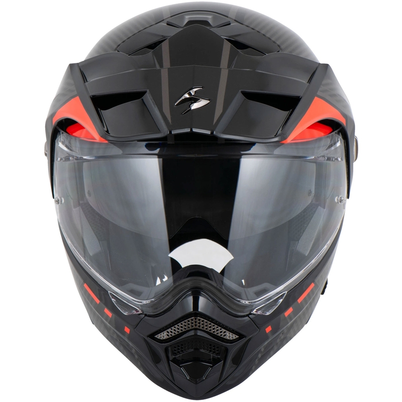 Scorpion ADX-2 LEWIS opklapbare motorhelm zwart-rood