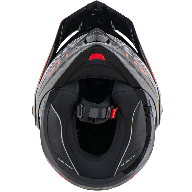 Scorpion ADX-2 LEWIS opklapbare motorhelm zwart-rood