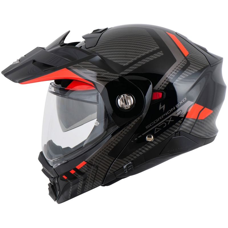 Scorpion ADX-2 LEWIS opklapbare motorhelm zwart-rood