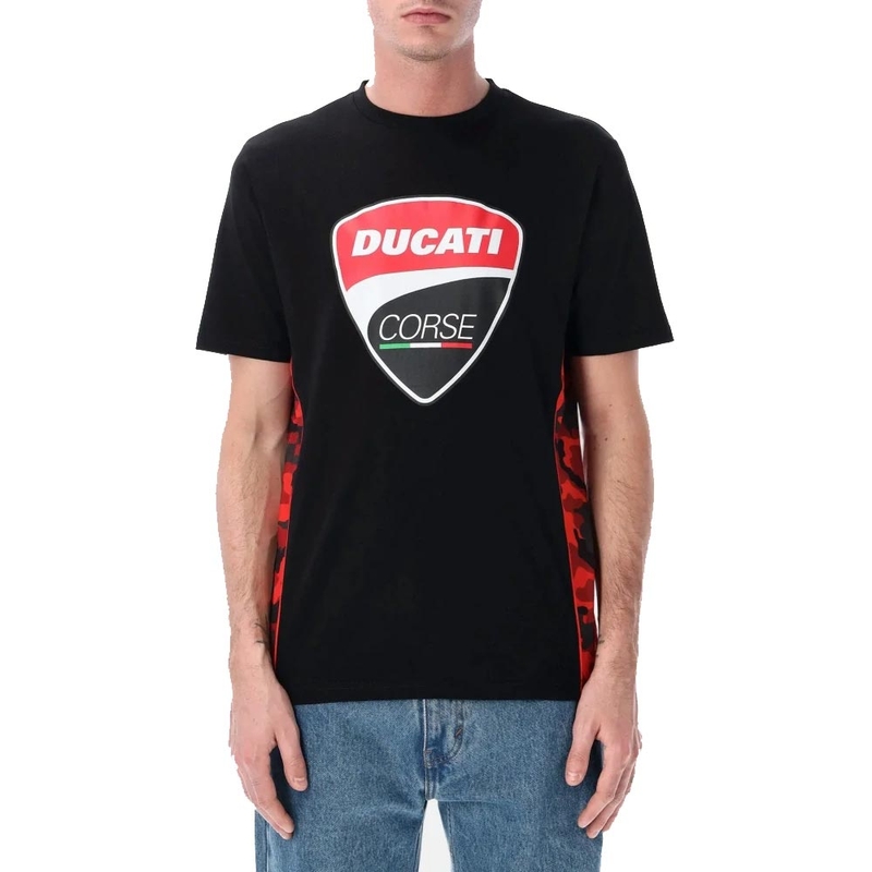 Ducati Corse CAMU DETAILS T-shirt zwart