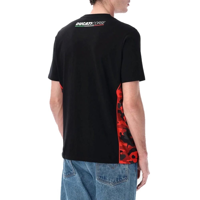 Ducati Corse CAMU DETAILS T-shirt zwart
