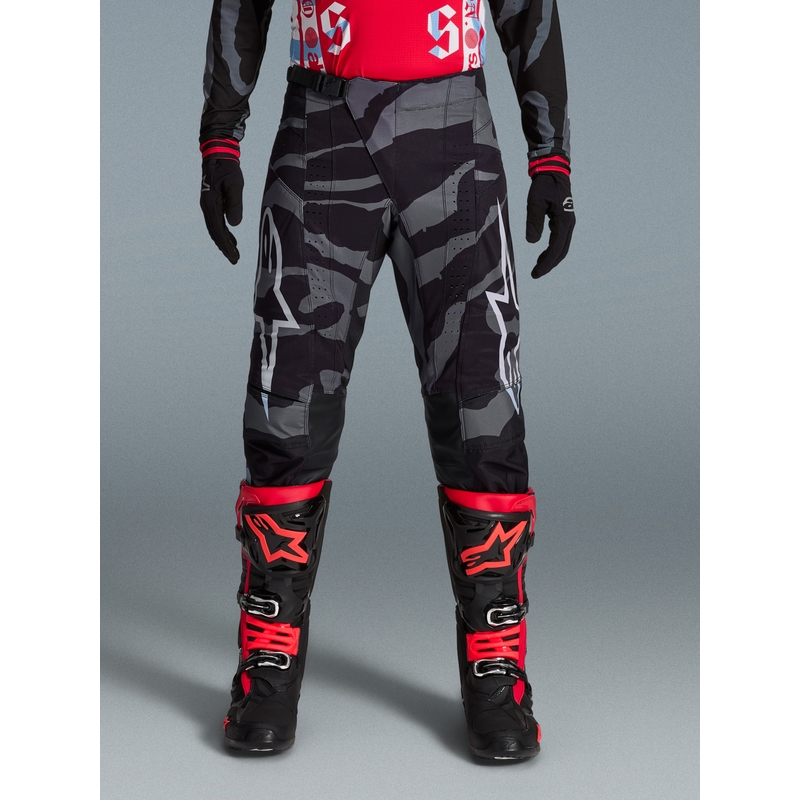 Alpinestars Techstar limited edition Beast Coast motorcrossbroek grijs-zwart-oranje