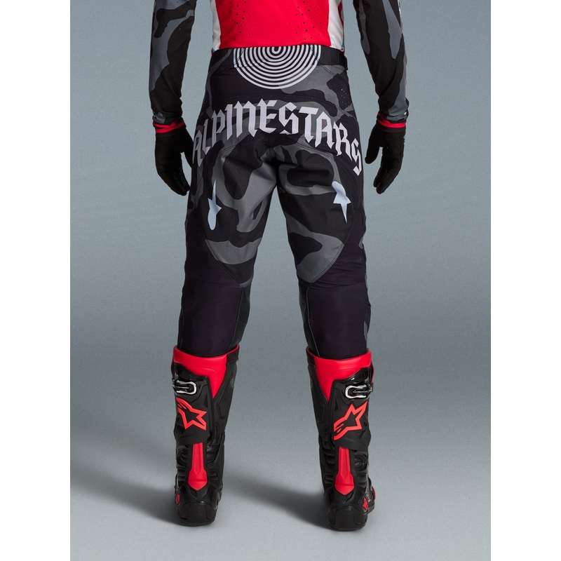 Alpinestars Techstar limited edition Beast Coast motorcrossbroek grijs-zwart-oranje