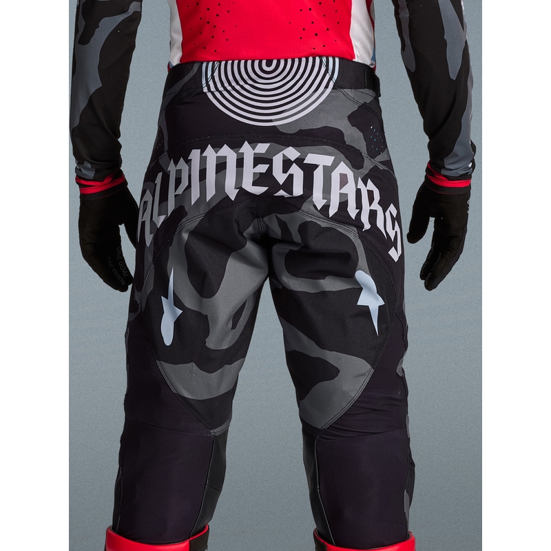 Alpinestars Techstar limited edition Beast Coast motorcrossbroek grijs-zwart-oranje