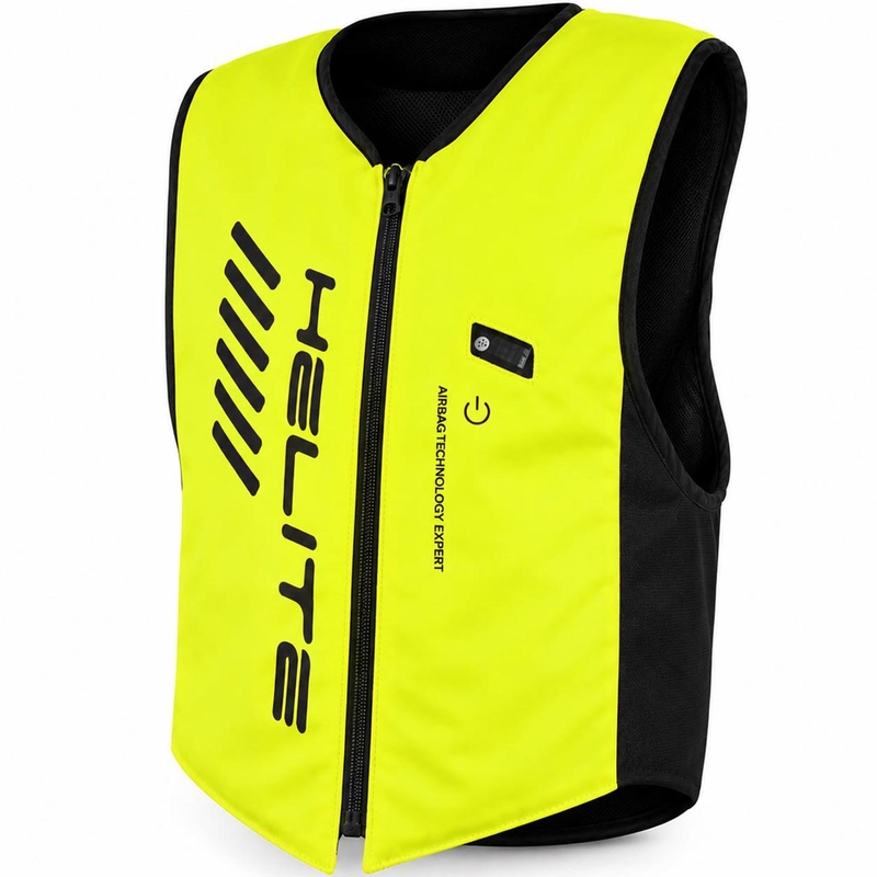 Helite Double Turtle Hivis airbagvest groen-geel