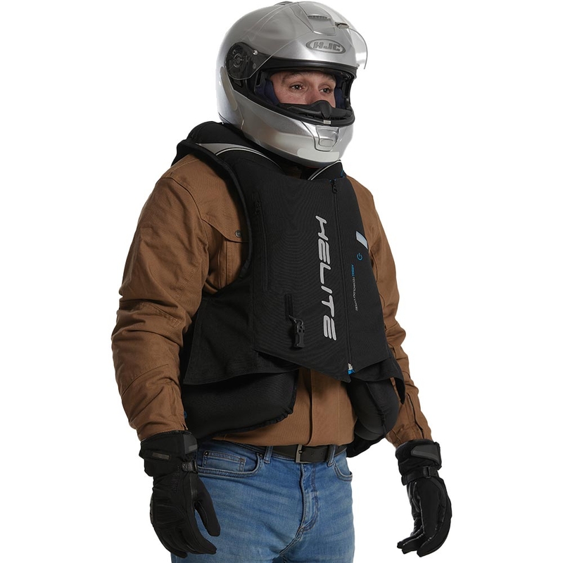 Helite Double Turtle Hivis airbagvest groen-geel