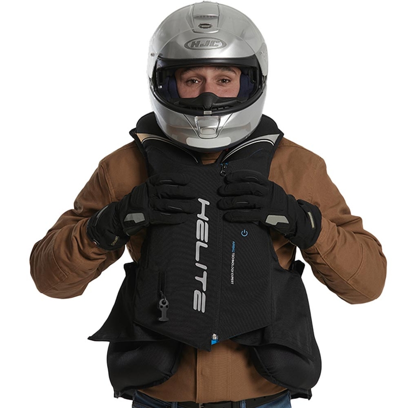 Helite Double Turtle Hivis airbagvest groen-geel
