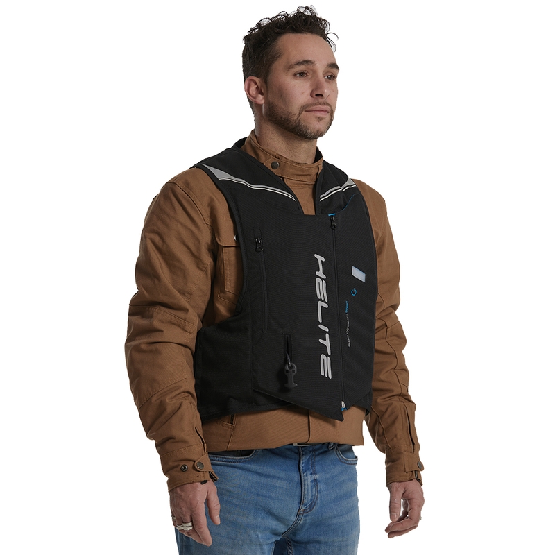 Helite Double Turtle Hivis airbagvest groen-geel