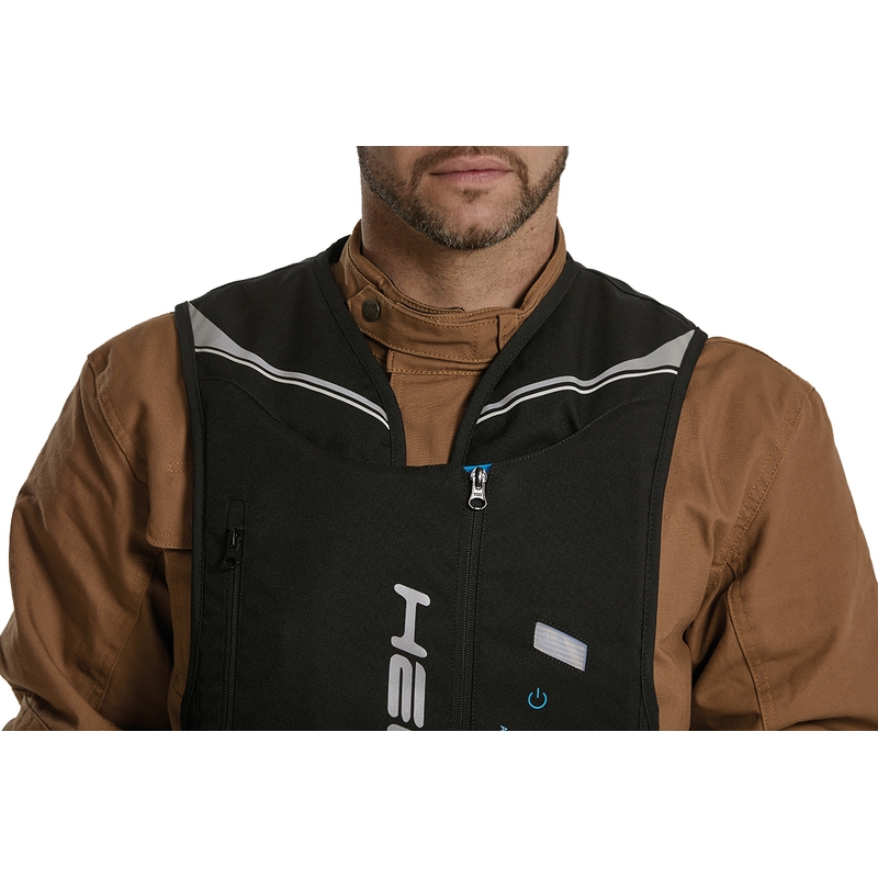Helite Double Turtle Hivis airbagvest groen-geel