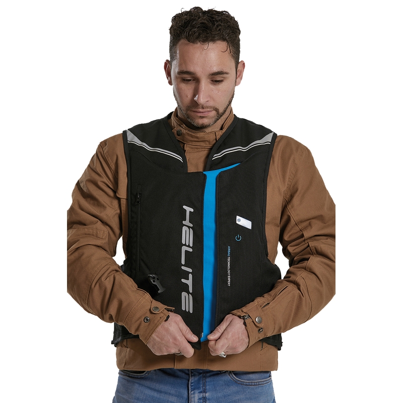 Helite Double Turtle Hivis airbagvest groen-geel