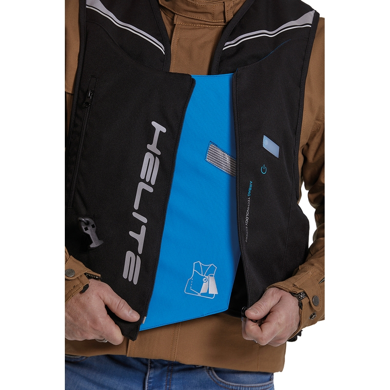 Helite Double Turtle Hivis airbagvest groen-geel