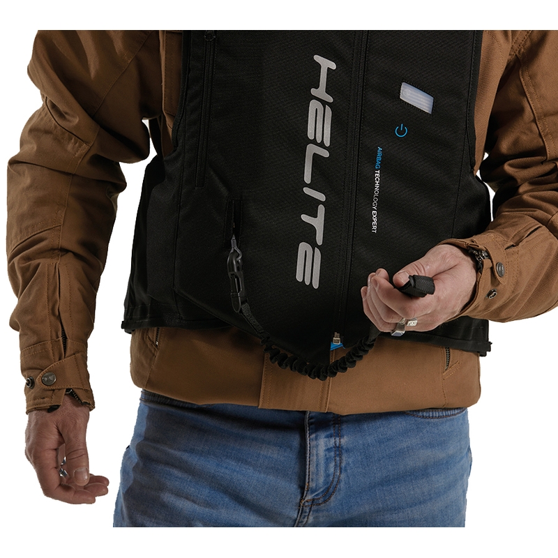 Helite Double Turtle Hivis airbagvest groen-geel
