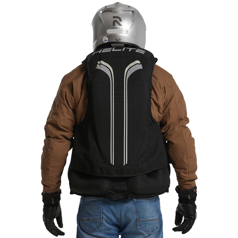Helite Double Turtle Hivis airbagvest groen-geel