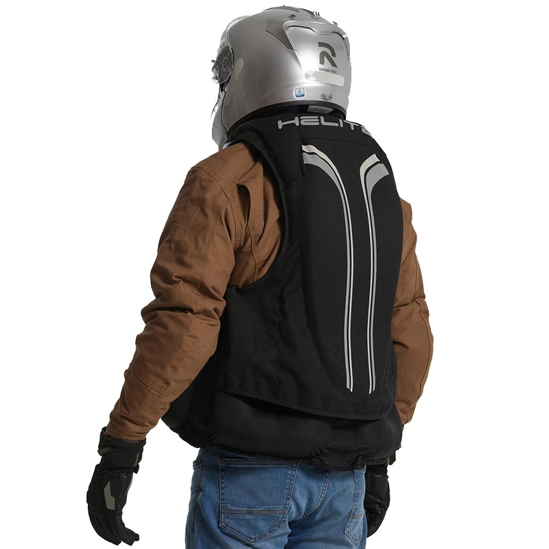 Helite Double Turtle Hivis airbagvest groen-geel