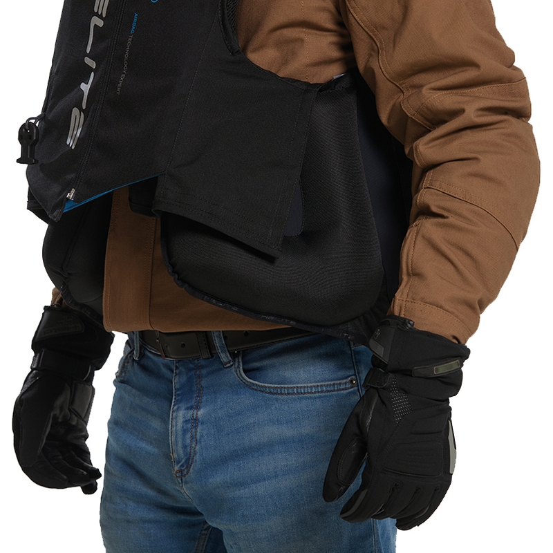 Helite Double Turtle Hivis airbagvest groen-geel
