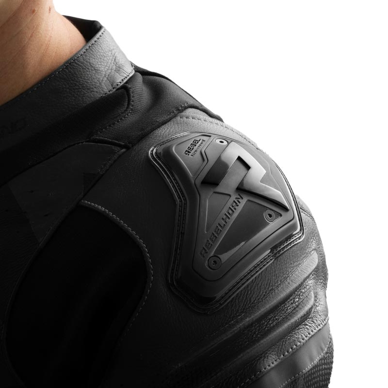 Leren motorjas Rebelhorn Inferno zwart