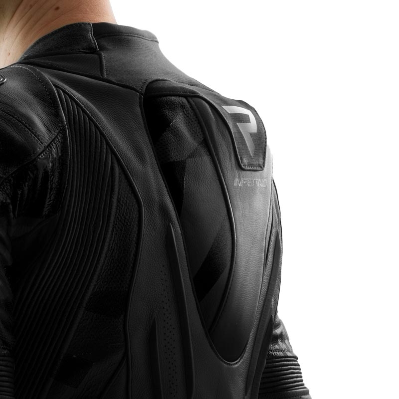 Leren motorjas Rebelhorn Inferno zwart