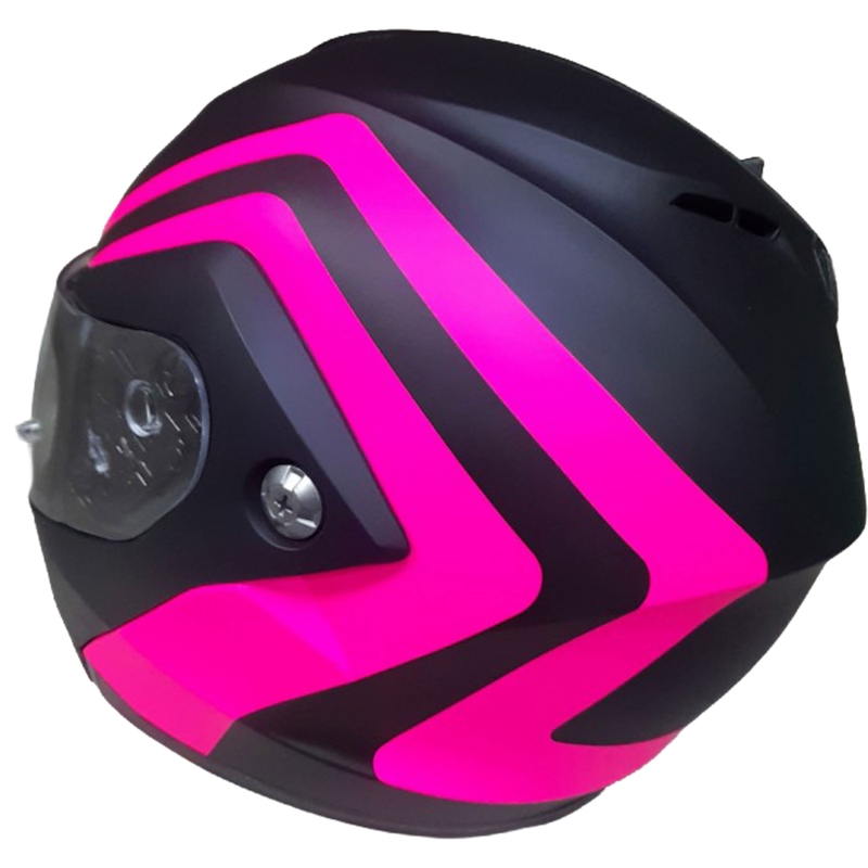 Opklapbare motorhelm HJC C91N Nepos MC8SF zwart-roze