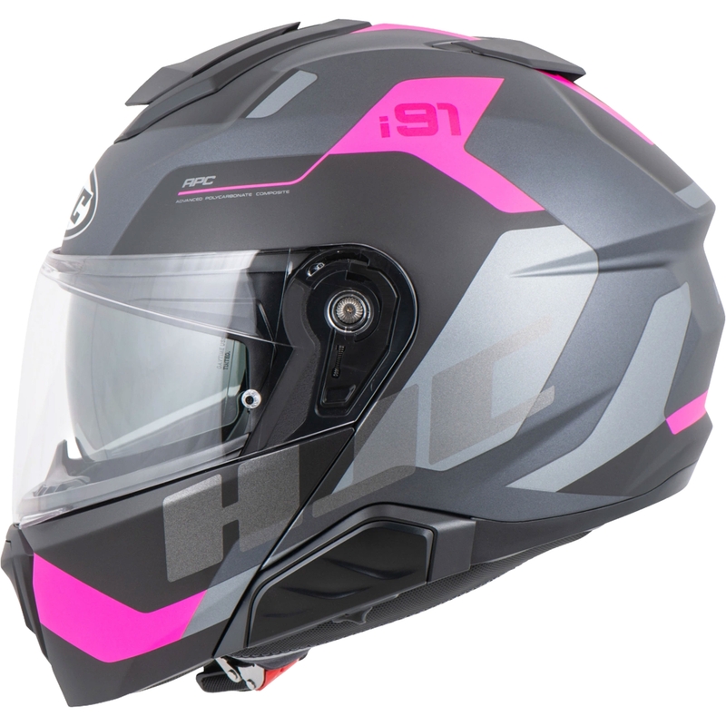 Opklapbare helm HJC i91 Carst MC8SF zwart-roze