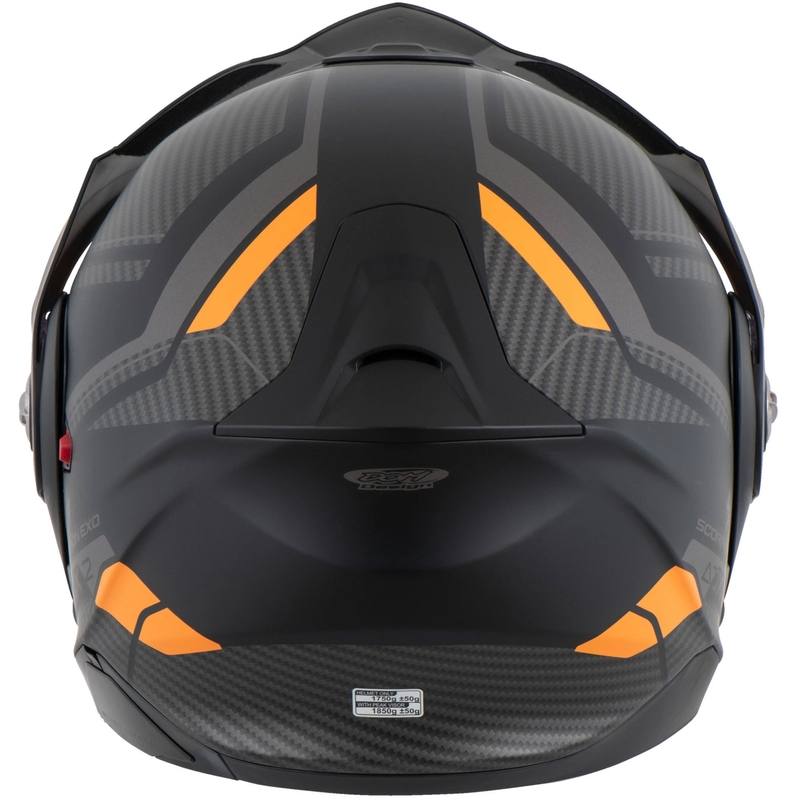Opklapbare motorhelm Scorpion ADX-2 LEWIS mat zwart-oranje