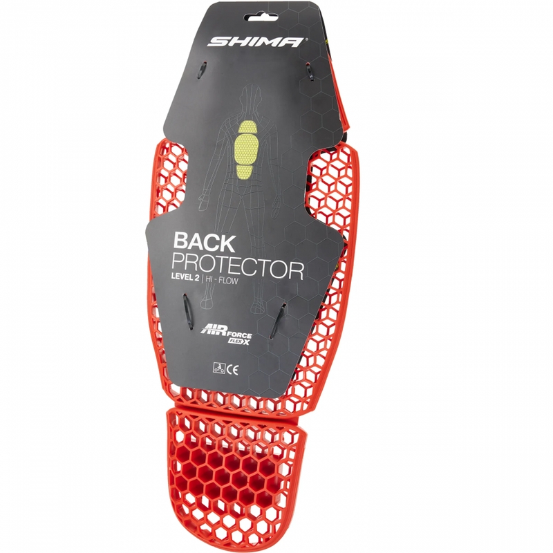 Rugbeschermer Shima AIRFORCE FLEXX CB21F rood