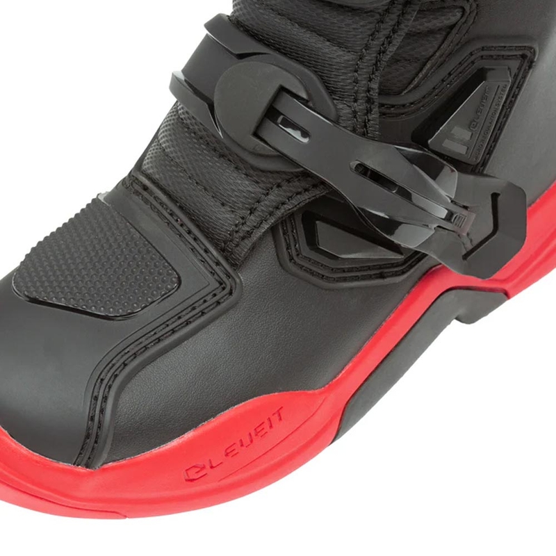 Eleveit X-Peak kindermotocrosslaarzen zwart-rood