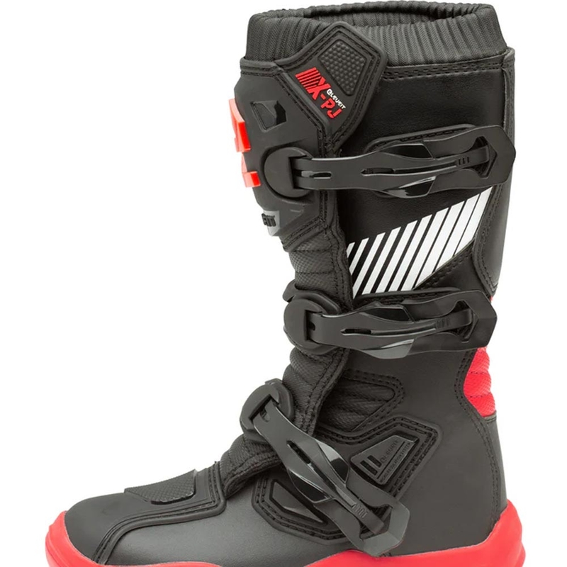 Eleveit X-Peak kindermotocrosslaarzen zwart-rood