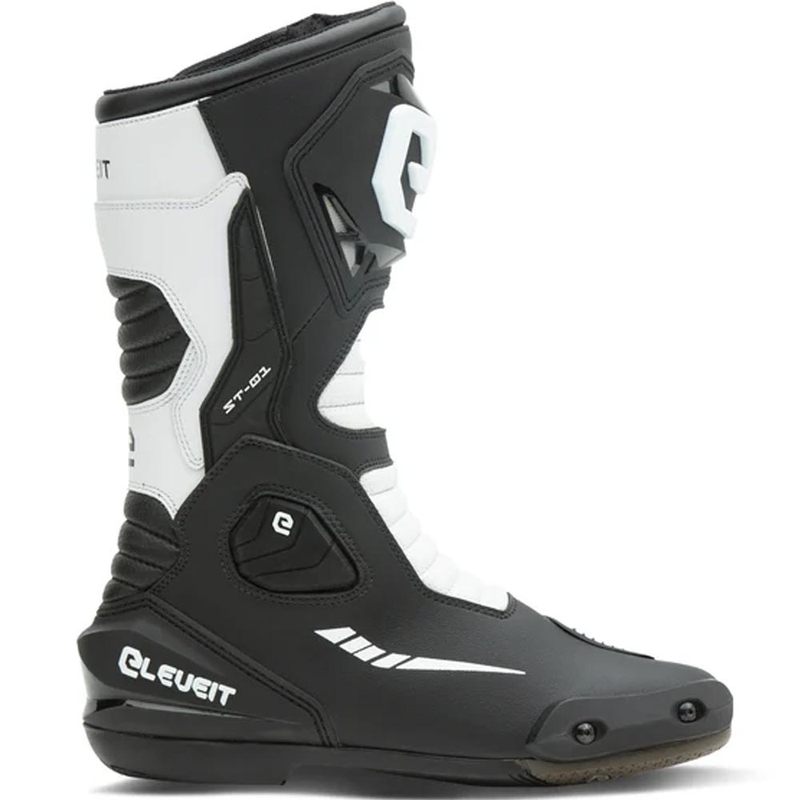 Eleveit ST-01 motorlaarzen zwart-wit