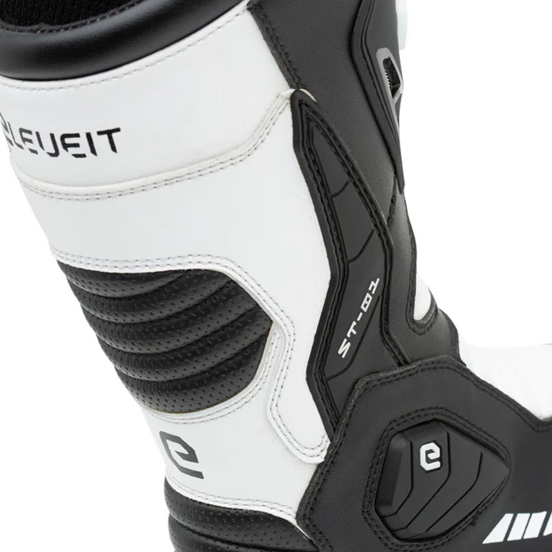 Eleveit ST-01 motorlaarzen zwart-wit