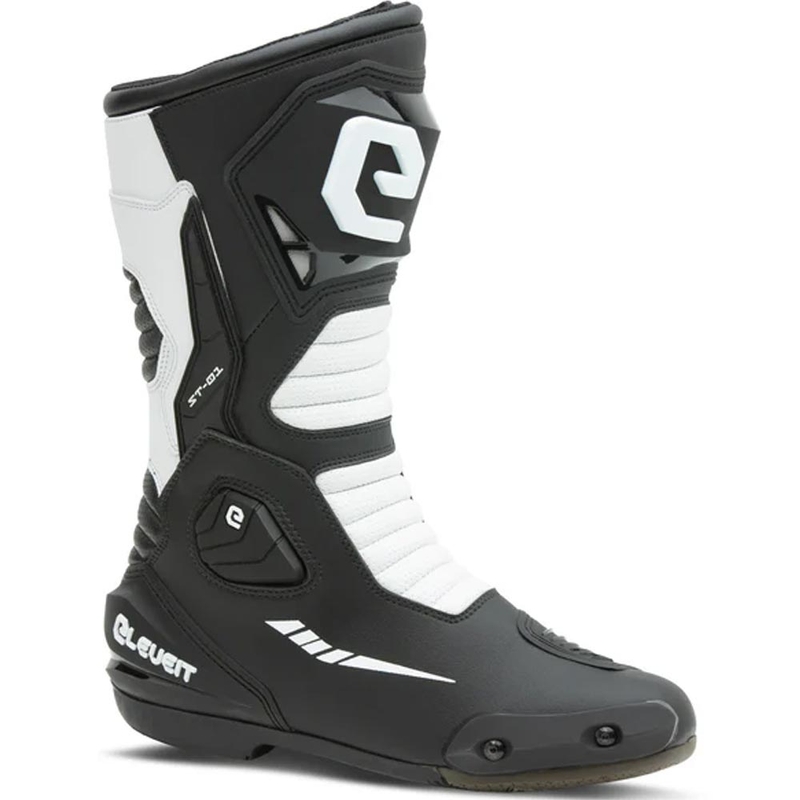 Eleveit ST-01 motorlaarzen zwart-wit
