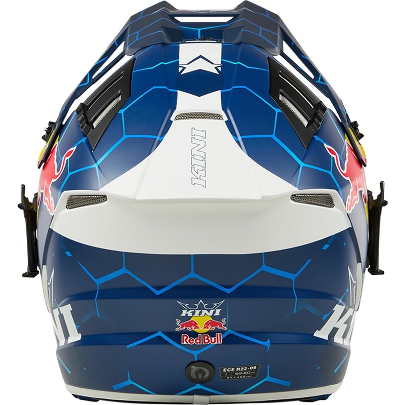 Motocrosshelm KINI Red Bull EXC blauw-wit
